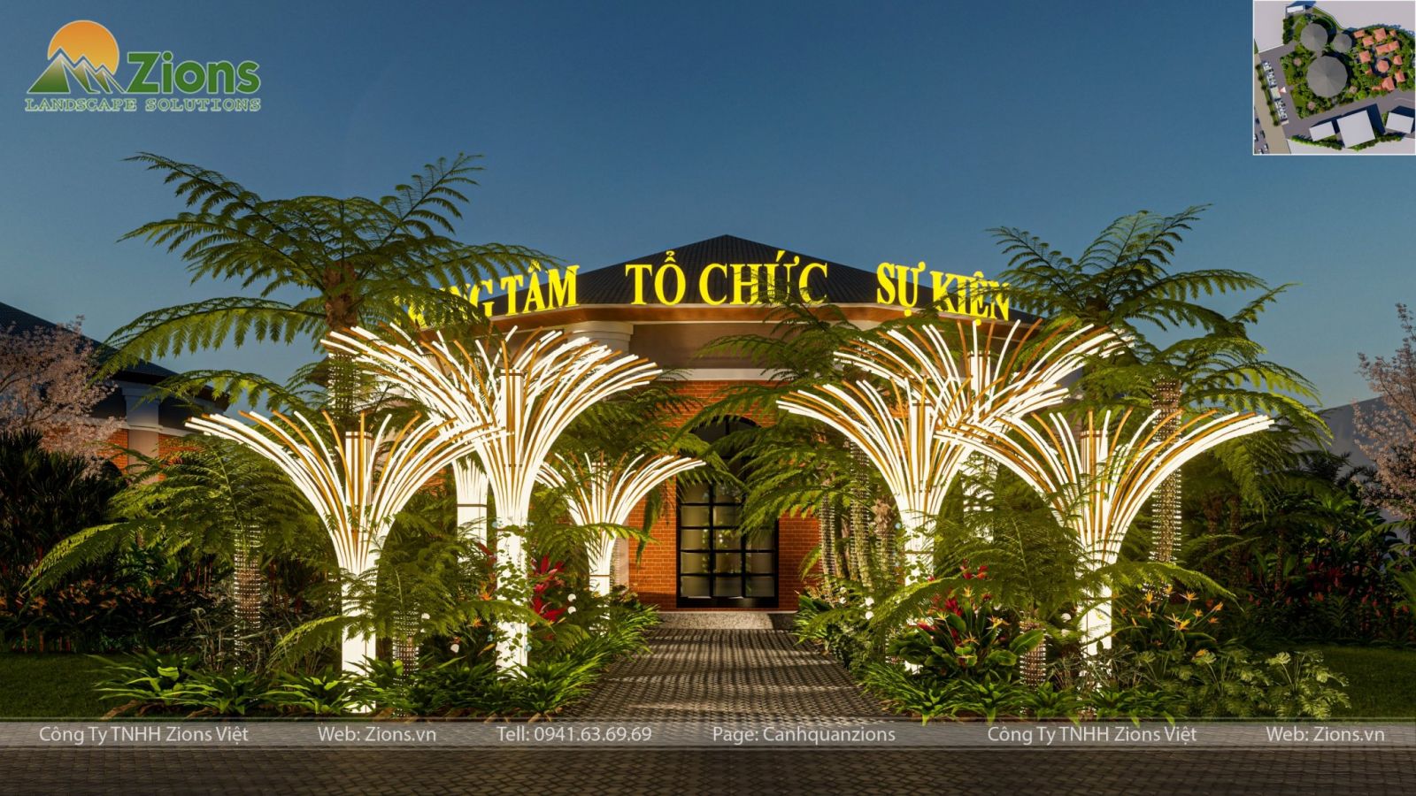Thiết kế cảnh quan nhà hàng tại Tuyên Quang - Zion's Design